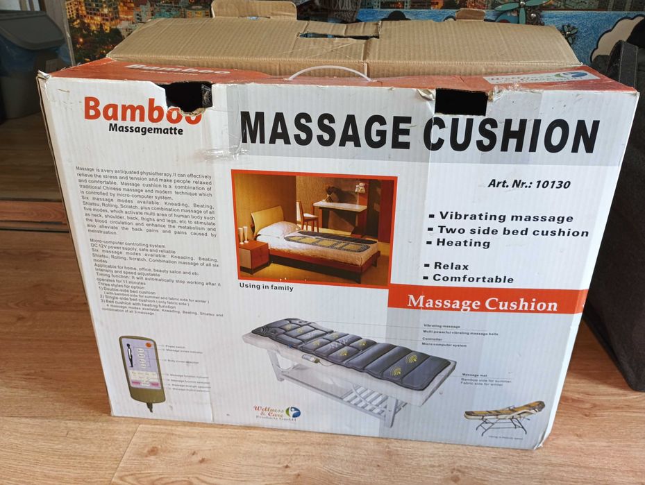 Mata masujaca Bamboo Massage cushion