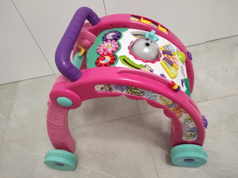 Chodzik jeździk grający używany różowy Little Tikes