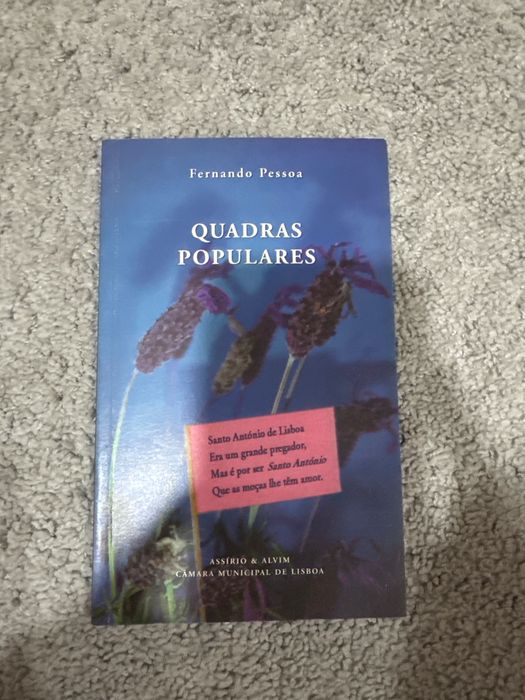 Livro Quadras populares Fernando Pessoa