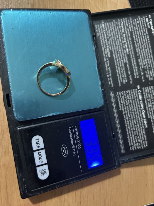 Złoty pierscionek rozmiar 17 zloto 585