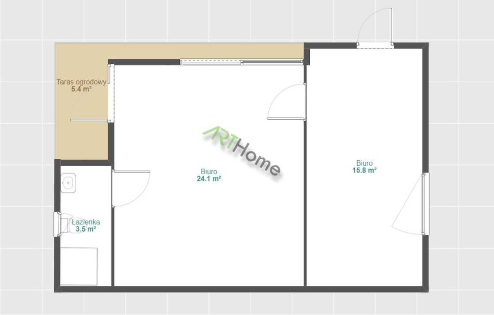 Biuro Modułowe 54 m2 | Kontener Usługowy | ARTHome