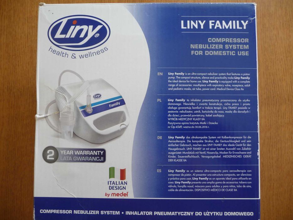 Пневматичний інгалятор, призначений для домашнього використання.