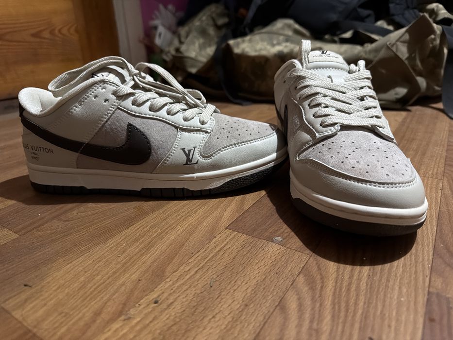 Кросівки Nike SB Dunk Low x Louis Vuitton Grey Black