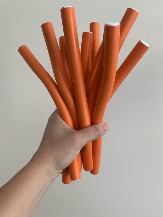 Гнучкі бігуді оранжеві, як нові