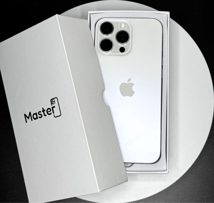 Apple iphone 16 Pro max 256gb white jak nowy 99% bat 6msc gwar