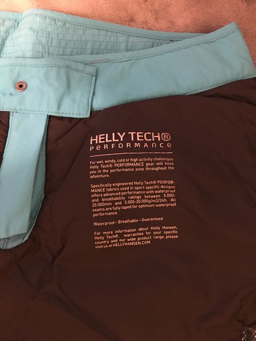 Spodnie narciarskie błękitne Helly Hansen