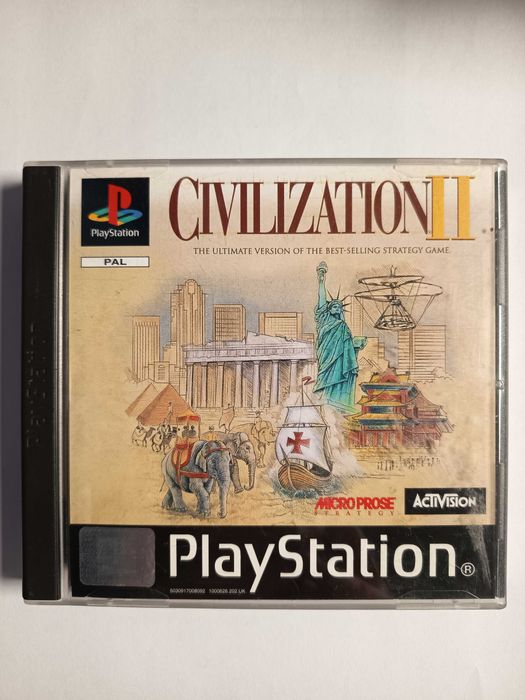 Civilization II PSX PS1 PlayStation angielska komplet z mapa rozwoju