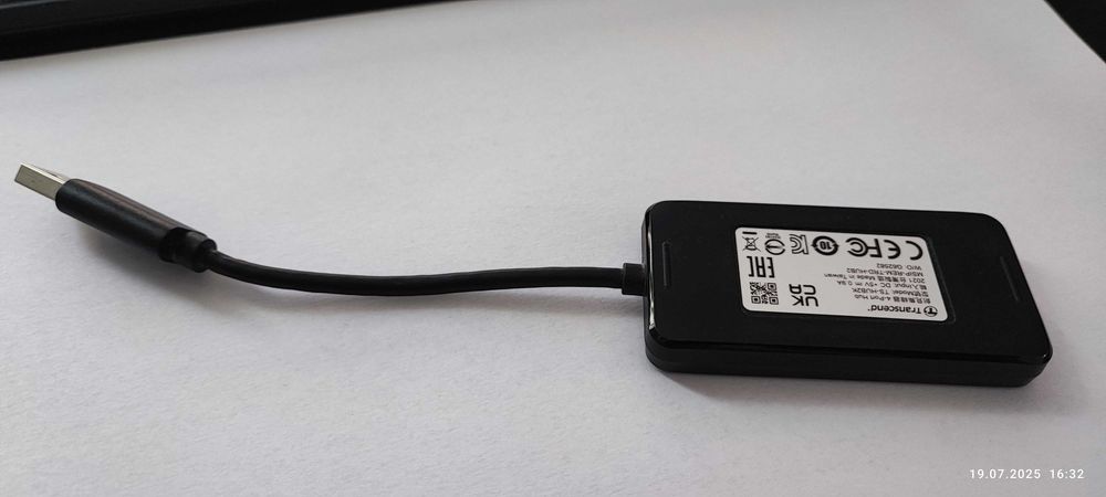 Hub USB 3.2 Gen 1 Transcend TS-HUB2K czarny