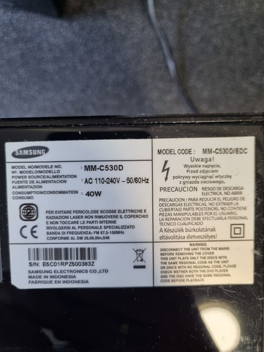 Wieża z Subwooferem Samsung