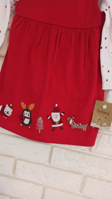 Sukienka Nutmeg świąteczna, zimowa 80