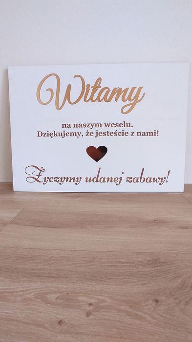 Tablica powitalna , weselna