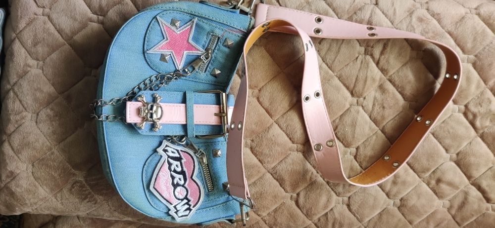 Джинсовая сумка для девочки