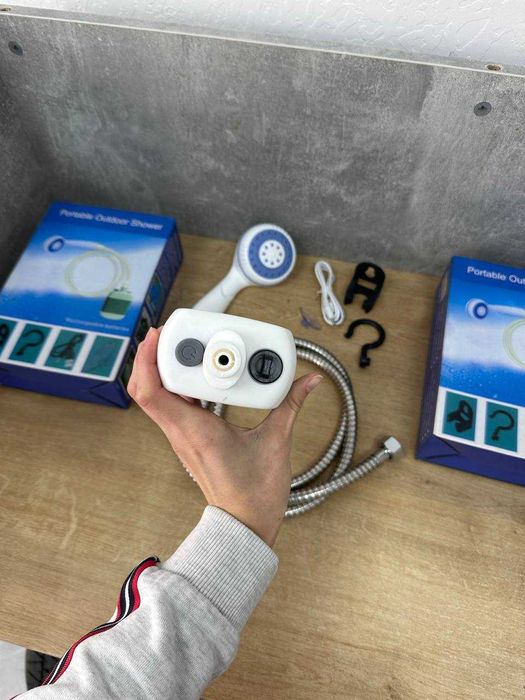 Туристичний ДУШ на акумуляторі! Похідний переносний ДУШ з АКБ. 2 годин