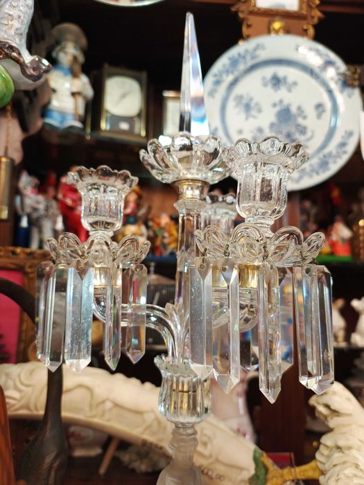 Par Candelabros Cristal 3 Lumes Baccarat