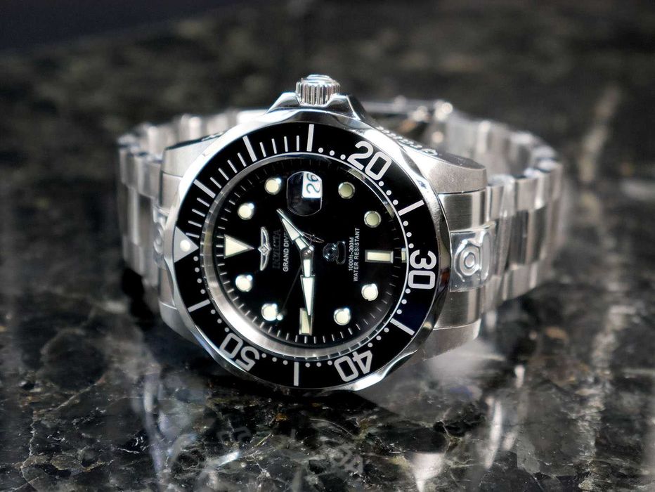Invicta 3044 Grand Diver Automatic 47 мм механика с автоподзаводом