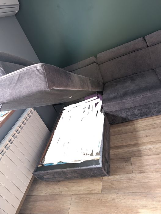 Narożnik 280x190 z funkcją spania i schowkiem