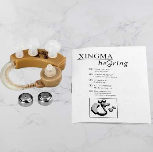 Заушной Слуховой аппарат Xingma XM-909Т-  в футляре- Новый