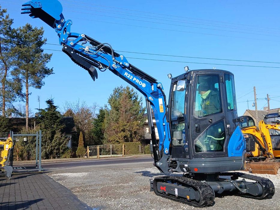 NOWA Minikoparka RIPPA R22 PRO 2200kg mega wyposażenie Kubota Leasing ...