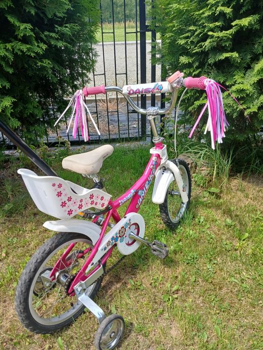 Rower  Unibike Daisy 16, dziewczynka, różowy