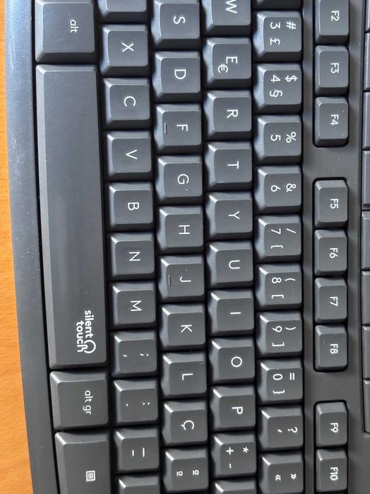 Combo Teclado e rato wireless logitech silent touch MK295