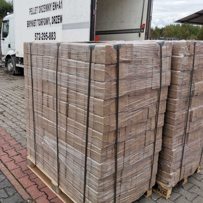 Brykiet Drzewny RUF Liściasty Brzoza-Olsza, Paleta 960kg, Opał