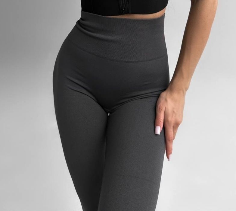 Лосини пуш ап гладенькі, колір Графіт M, L, Xl