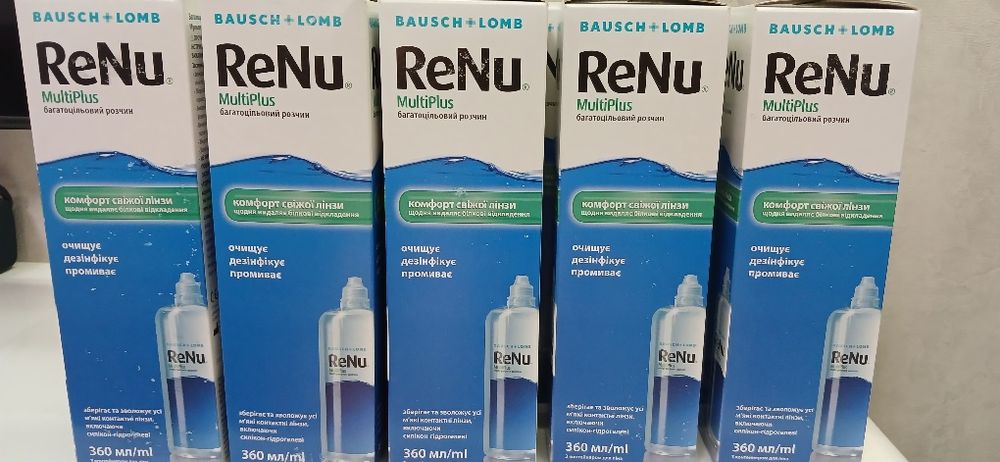 Розчини для контактних лінз Renu Multiplus 60мл, 120мл, 360мл