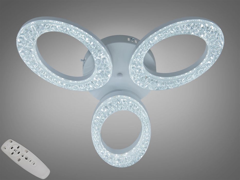 Стельова LED люстра кільця 33W акрил