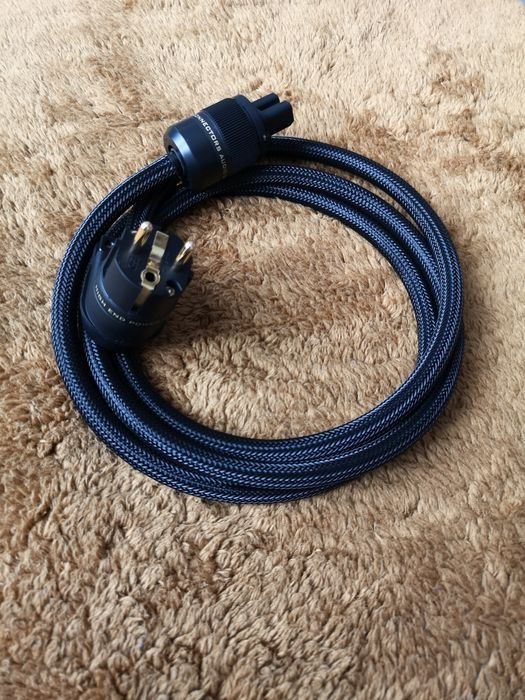 Kabel zasilający audio Melodika 3x2.5 mm dł 2.0m Wtyki kątowe - proste
