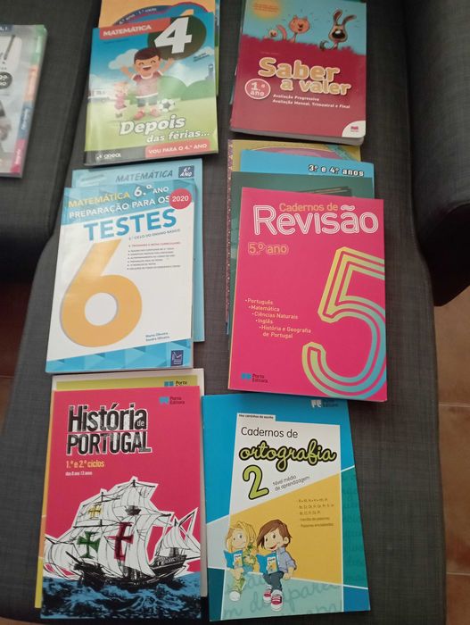 Manuais de apoio escolar - Diversos anos e disciplinas