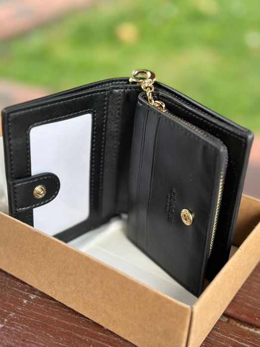 Гаманець жіночий Coach шкіряний snap wallet | женский кошелек коач Coach