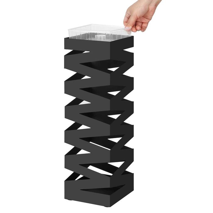 Metalowy Stojak na Parasole Czarny LOFT + Ociekacz