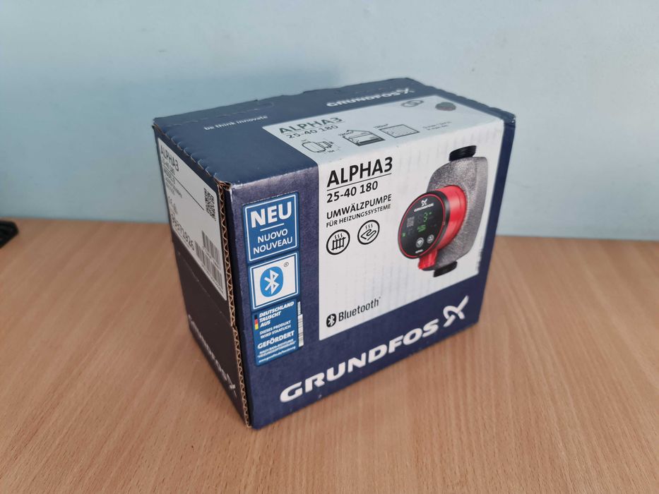 Новый. Насос циркуляционный Grundfos Alpha3 25-40 180 Bluetooth