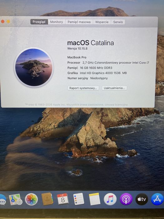 Sprawny MacBook Pro 15 Retina early 2013 BEZ BLOKAD!