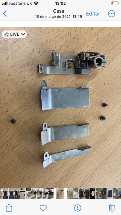 Calcador aparar bainhas