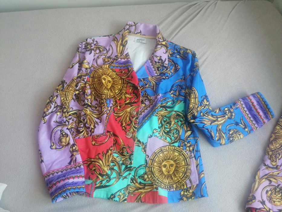 Komplet marynarka, koszulka, spódnica L