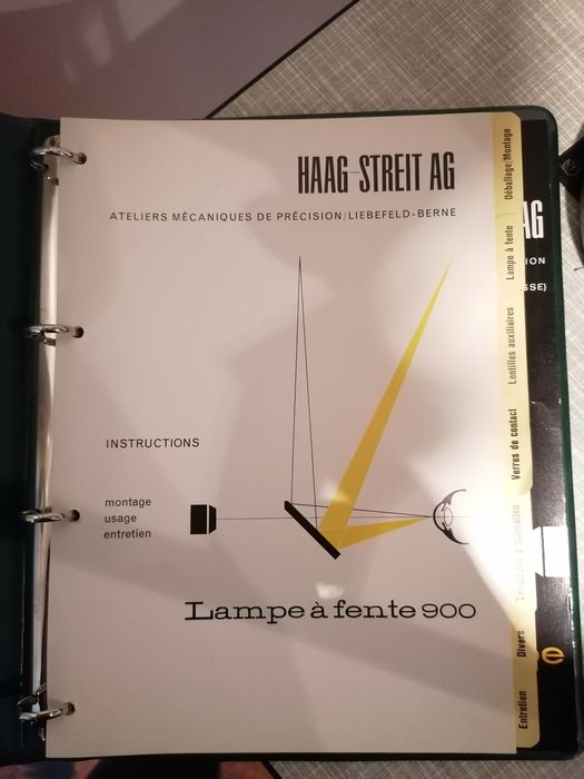 Lâmpada de fenda antiga