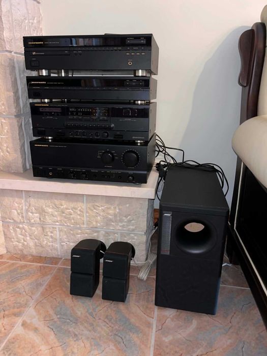 Sistema de Som Vintage Marantz Anos 90 + Colunas e Subwoofer Bose (Vendo conjunto ou peça a peça)