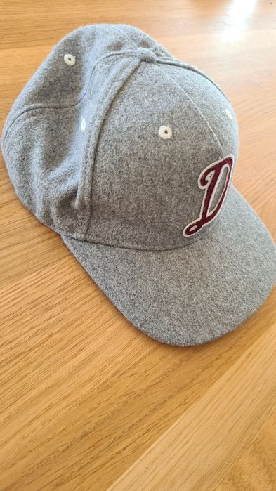 Czapka z daszkiem bejsbolówka Tommy Hilfiger Denim. Szara Drill y2k