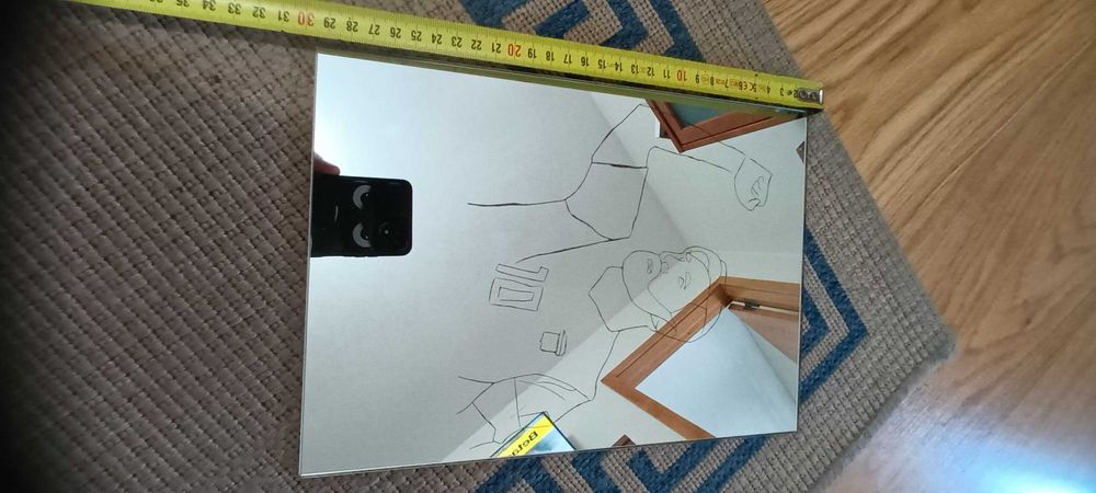 Espelho com desenho interior Messi