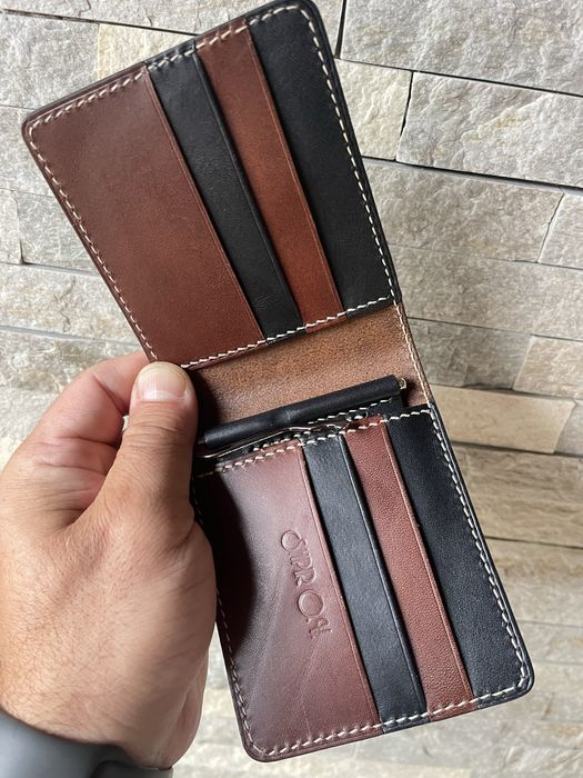 Чоловічий шкіряний гаманець,ручна робота,натуральна шкіра,подарунок