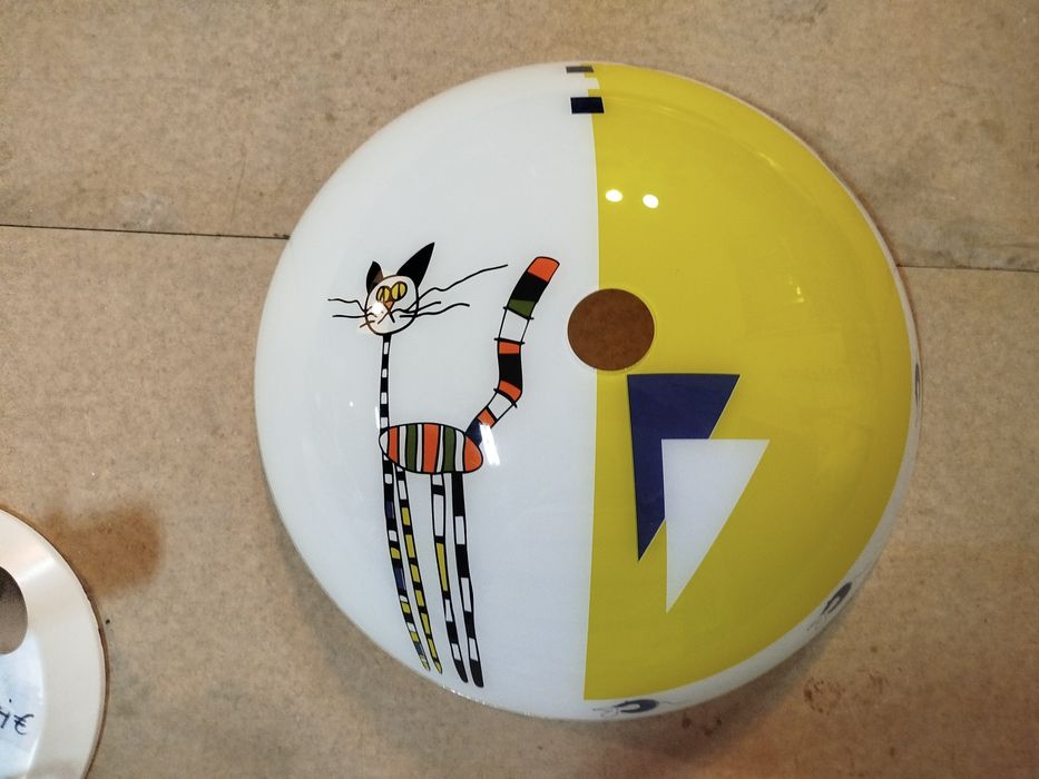 Candeeiro de teto gato vidro