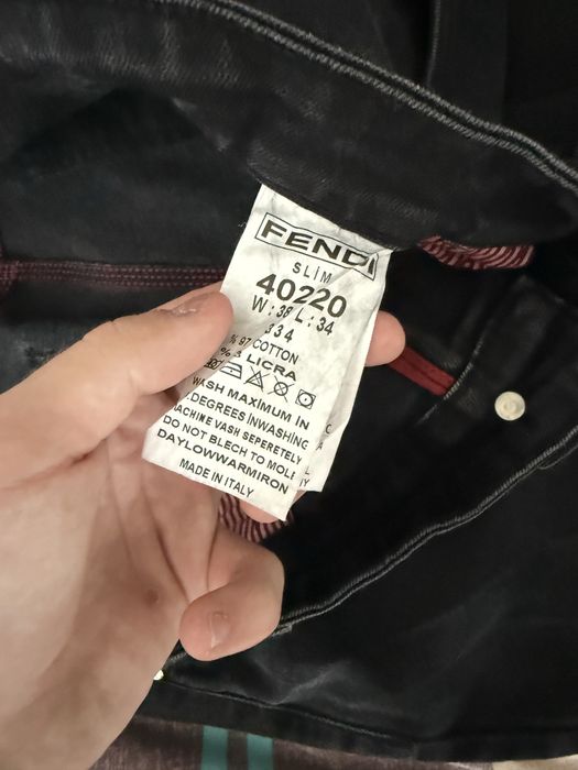 Slim Fit jeans Fendi monster eyes