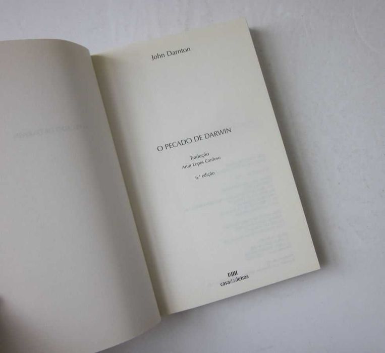 John Darnton - O PECADO DE DARWIN
