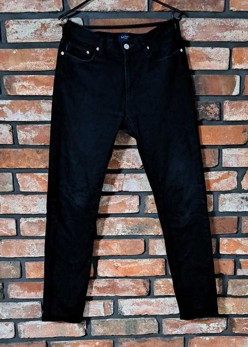 Paul Smith czarne spodnie jeansy oryginał slim fit stretch M L