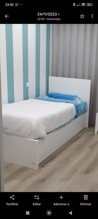 Cama de criança e colchão