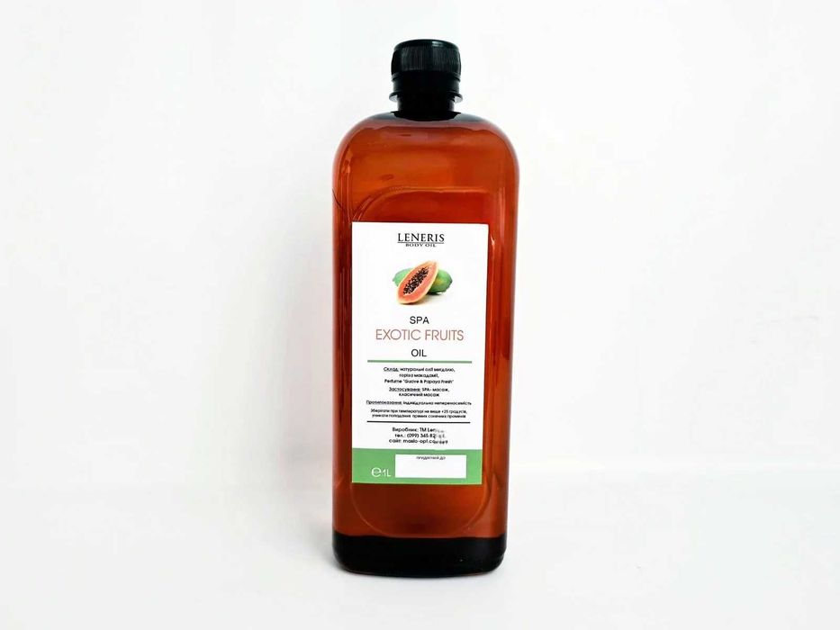 Exotic Fruits масажна олія "Guave & Papaya" TM Leneris 1000 мл