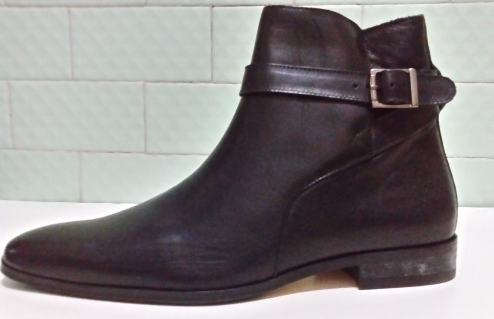 Nº42 Botim Minelli Preto Pele Novo Made in Portugal Top Fashion