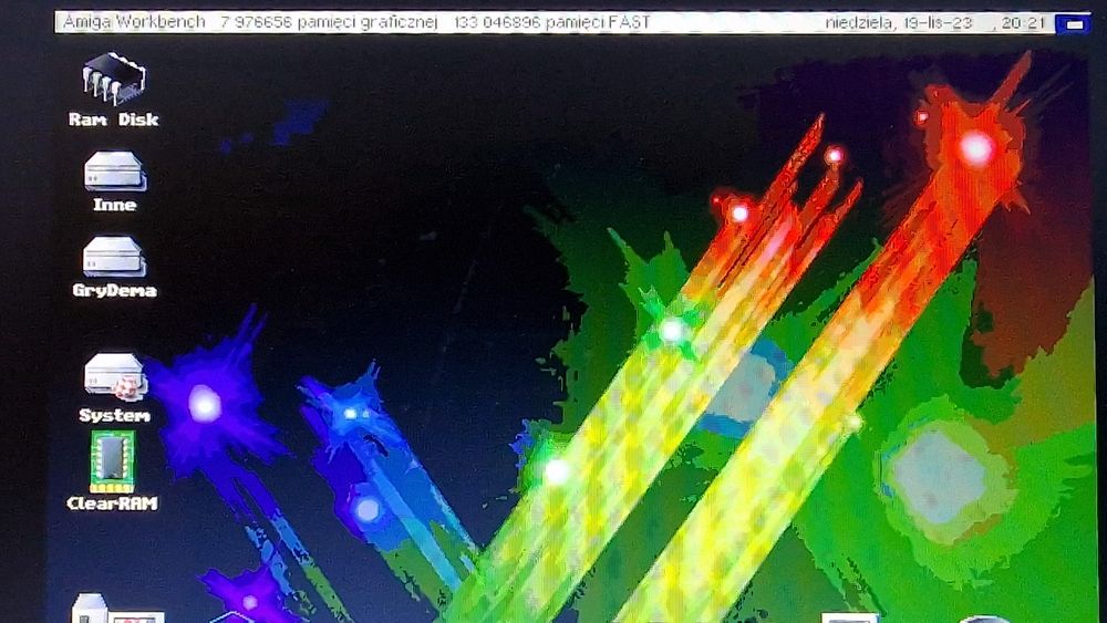 Amiga 1200. Dysk m.2 ssd 128gb ultimate ClassicWb3.9 po polsku