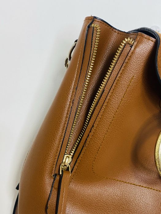 Женская кожаная сумка рюкзак Chloe